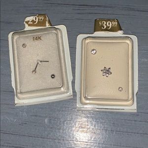 Assortment of L shape nose studs SIX